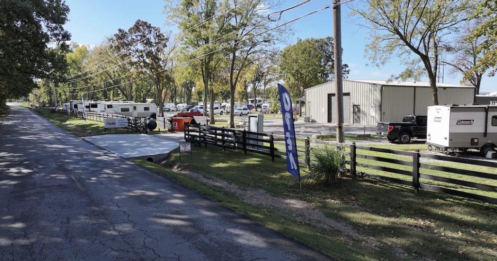 campgrounds for RV, fenced area